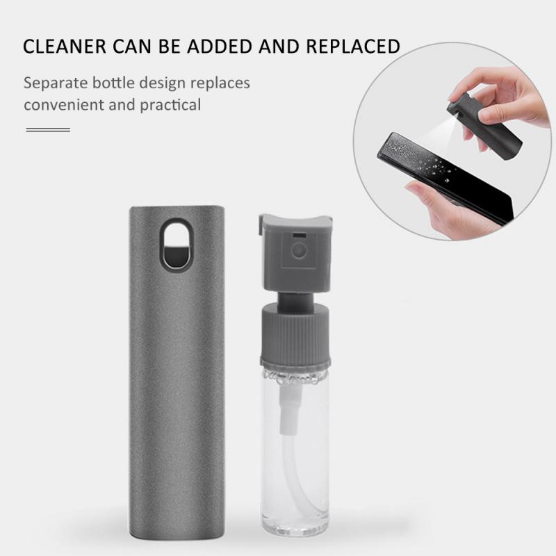 Tablet Mobile PC Screen Cleaner Microfiber Cloth Set Cleaning Artifact Storage 2 In 1 Phone Screen Cleaner Spray Glass Cleaner